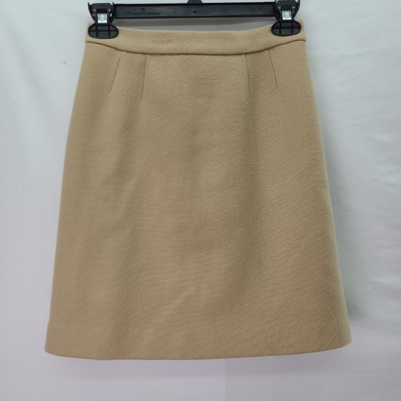Diane von Furstenberg Women's Skirt Tan - Size 0 - Picture 2 of 6